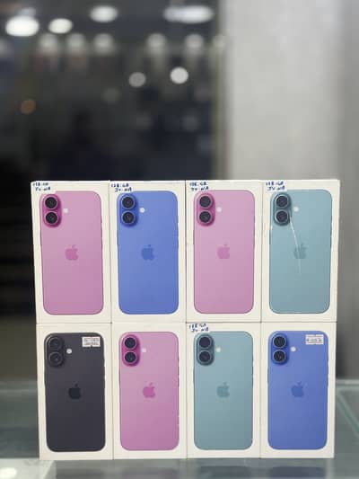 iPhone 16 JV Teal Pink Blue & Black Non Active Box Packed