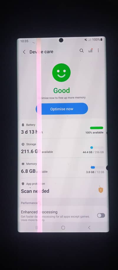 Samsung note 20 ultra sim working red ad