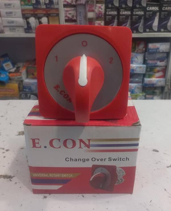 E. CON 2-Pole 50A Universal Rotary Change Over Switch