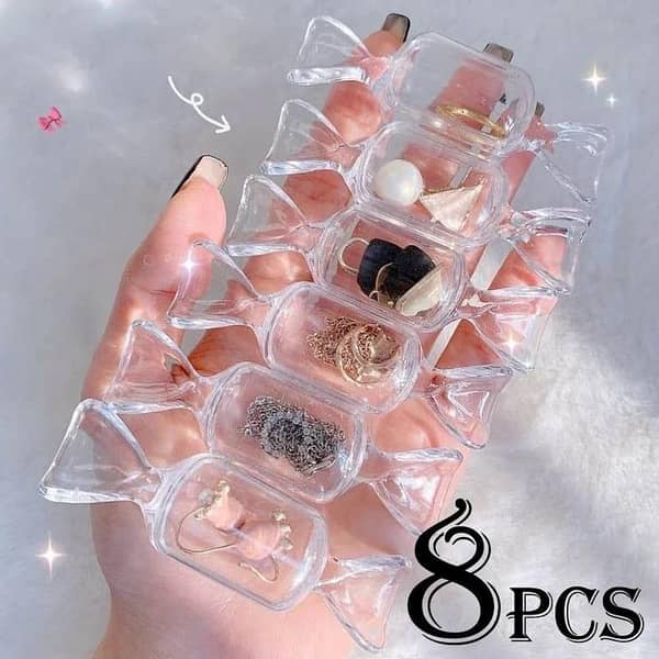 Cosmetic Storage Box Candy Shape for Jewelry, Rings and Earrings