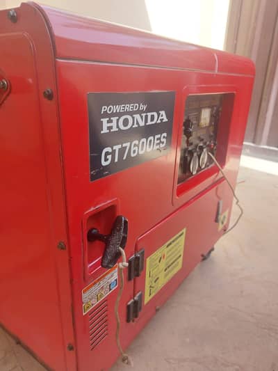 Honda 6 KW Generator | GT7600ES | 6.5 KW Max | Power Factor 1