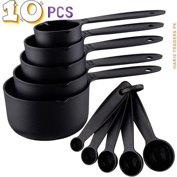 10pcs Kitchen Measuring Spoons & Cups Scales Spoons Sets With 12PCs Cake Nozzles Set With silicon Bag Cake Decorating Set
