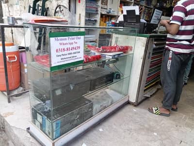 glass counter