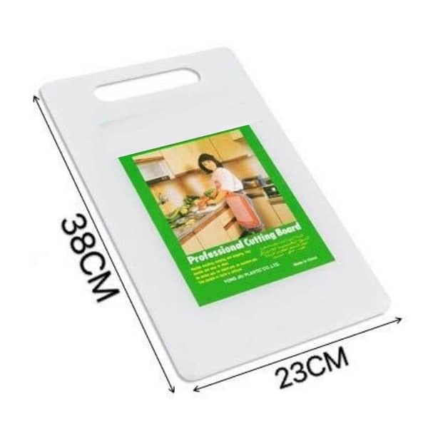 Professional Cutting Board Chopping Board / Top Qualiy Strong Hard Plastic with Hangable Handle / Medium Size / Food Vegetable Meat Fruit Fish Slicing Chopping Boards / Washable Home Restaurant Kitchen Household Accessories / Non Slip Genuine High Quality