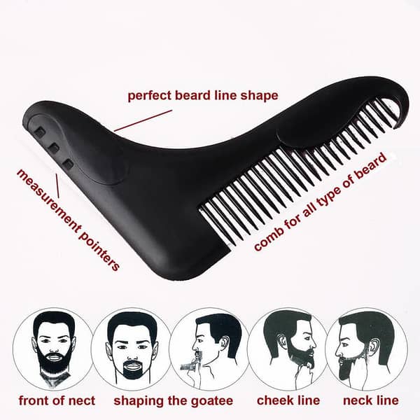 Double Side Beard Shaping Beard Shaper PLUS Comb Beard Comb Care Styling Template Modelling Tool For Beard Shaping And Styling