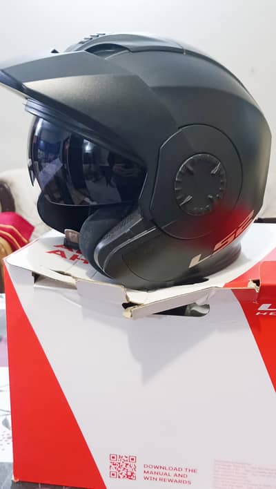 Original LS2 OF570 Verso Matt Black Helmet