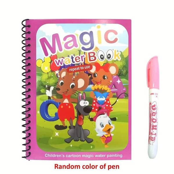 Reusable Magic Water Book Painting Drawing Coloring Board Book Doodle & Magic Water Pen