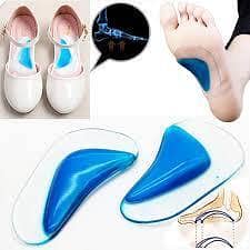 1Pair Professional Arch Orthotic Support Insole Foot Plate Flatfoot Corrector Shoe Cushion Foot Care Insert Insoles Silicone Gel