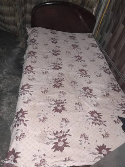 Tali wood bed  brown  colour