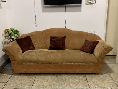 6 seater sofa set pure wood