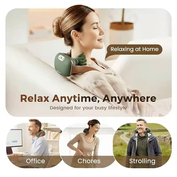 N7 Massage Master Neck Shoulder Massager | Kneading Pad with 3 Modes