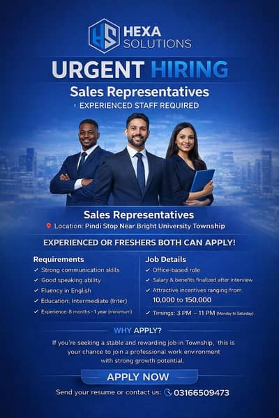 Sales Representative Required || Jobs || CSR Required || Urgent