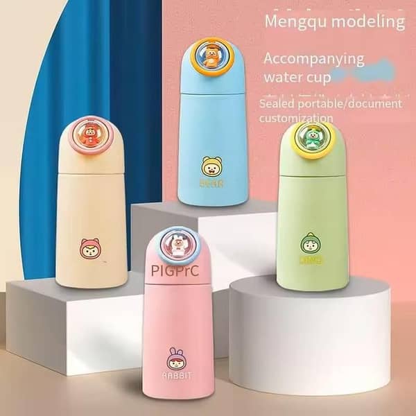 New cute cute cups Korean students creative portable high temperature resistant glass cups