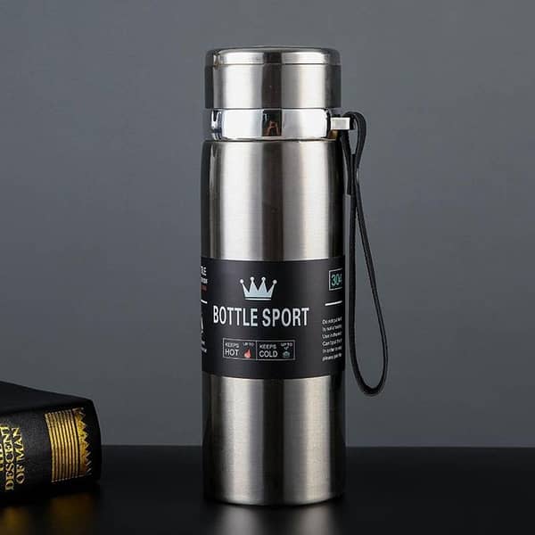Imported Original 1000ml Stainless Steel Cold & Hot Water Bottle for Boys Girls & Kids , Sports & Gym | Thermos Flask | (1 Liters)