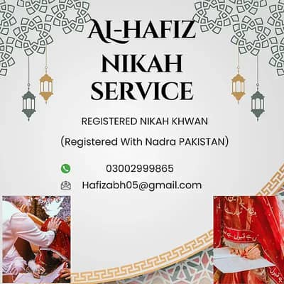 Nikah service ,qazi nikah service , mufti, islamic nikah service