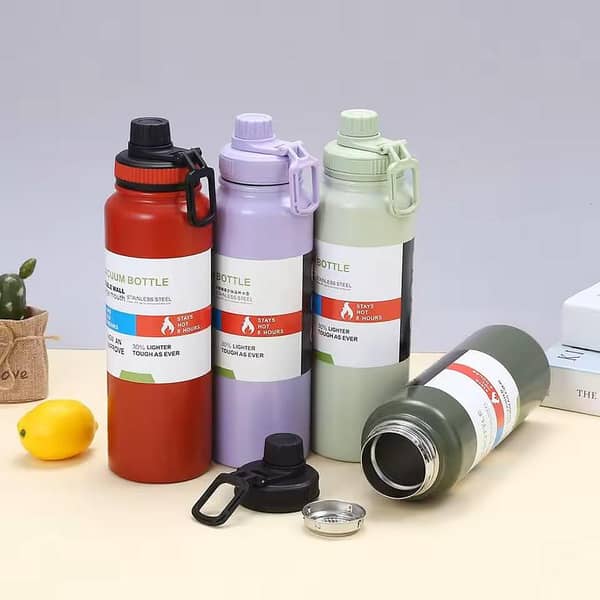 waterbottle - water bottle - steel water bottle - temperature water bottle - vaccum bottle - stainless Steel Vacuum Insulated Thermos 800ml (1pcs) Stainless Steel Thermal Bottle for Hot and Cold Beverages with Coffee Water Cup