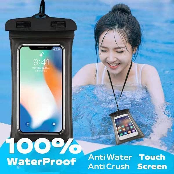 Universal Waterproof Pouch Case for All IOS and Android - Water Resistant Phone Protector