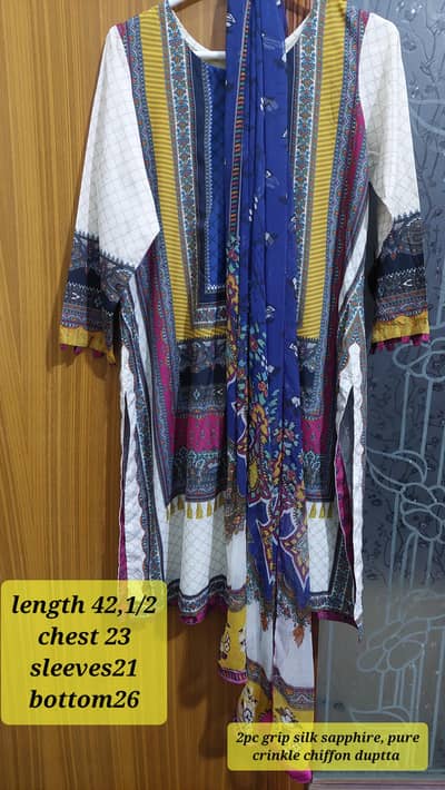 1 pc long frock 2k