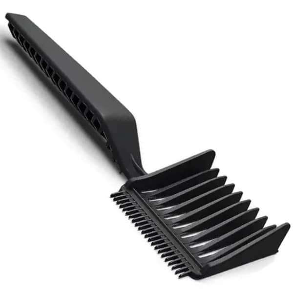 Barber Fade Comb with Double-Sided Beard Shaper and Hair Styling Template – Transparent Professional Clipper Blending Comb