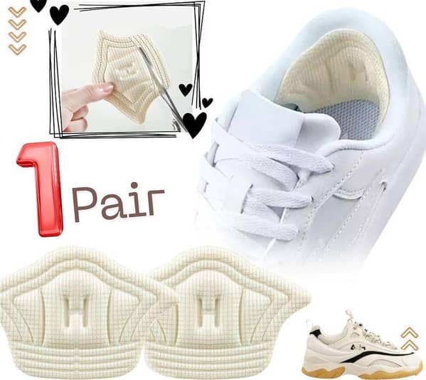 Insoles for Sport Shoes Patch High Heel Pad Insole, 1 pair (2 pcs) with Adjustable Size and Adhesive Heels Pad