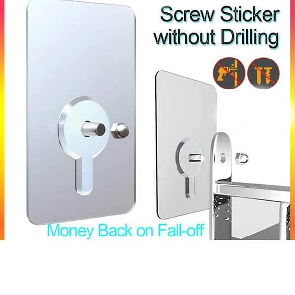 Strong Transparent Self-Adhesive Hook Set: Nail-Free, Waterproof Wall Hangers for Photos and Small Items