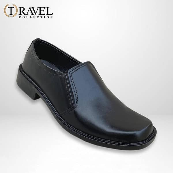 Travel Collection: Boys' School Shoes in Black, Comfortable, Durable – Quality Everyday Wear