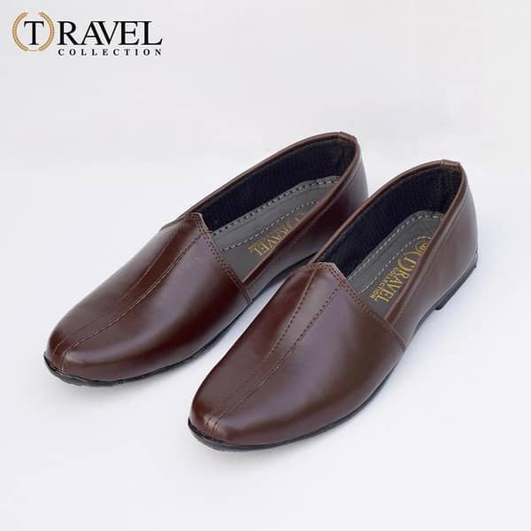 Travel Collection - Nagra shoes - Arabic khussa for men - Brown Color