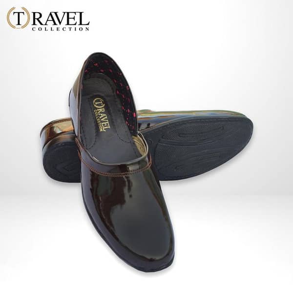 Travel Collection - Nagra Shoes - Best Quality Arabic khussa for Men - Brown Color
