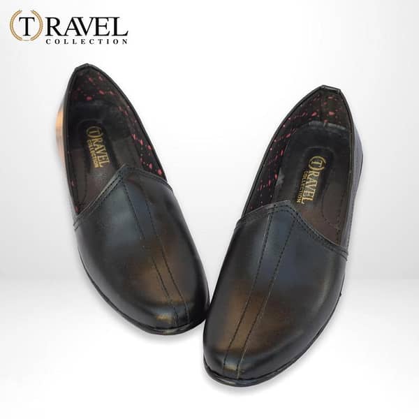 Travel Collection - Nagra shoes - Best Quality Arabic khussa for men - Black Color