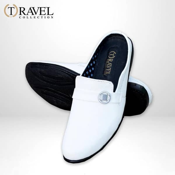 Travel Collection Casual White Shoes - Best Quality Half Loafers for Men