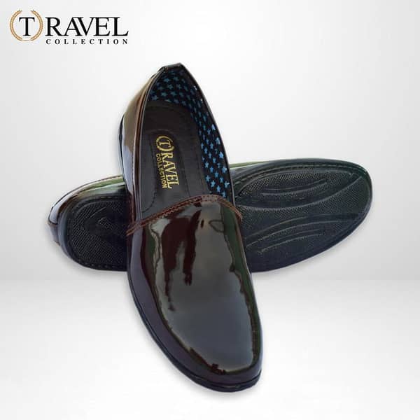 Travel Collection - Nagra Shoes - Best Quality Arabic khussa for Men - Brown Color