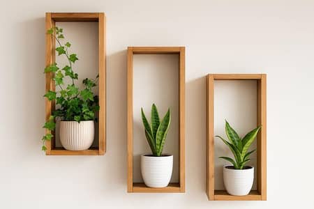 Modern Wall Shelves | Brand New Designer Floating Shelves (Set)