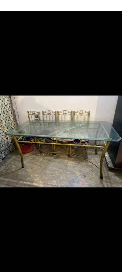 glass dining table