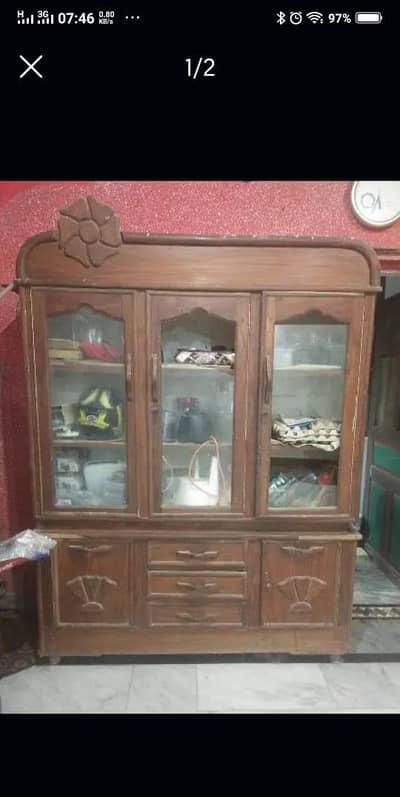 showcase/ bookcase & drawers