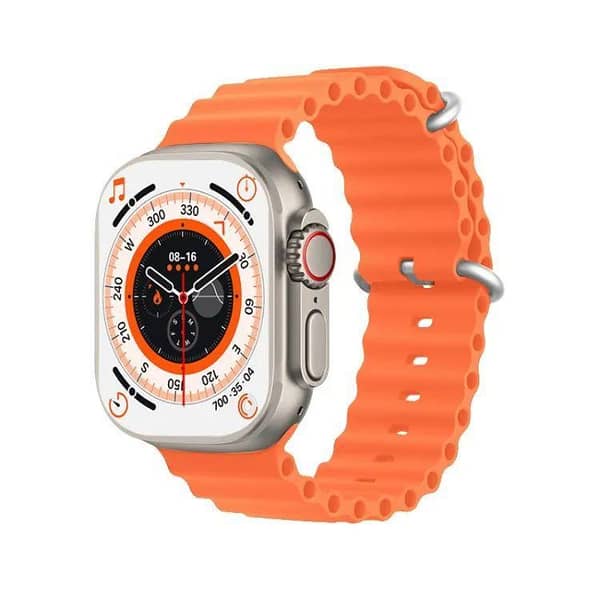 T 800 Ultra Smart Watch Series with Ocean Strap, Bluetooth 5.0, Wireless Charging, 1.99" LCD