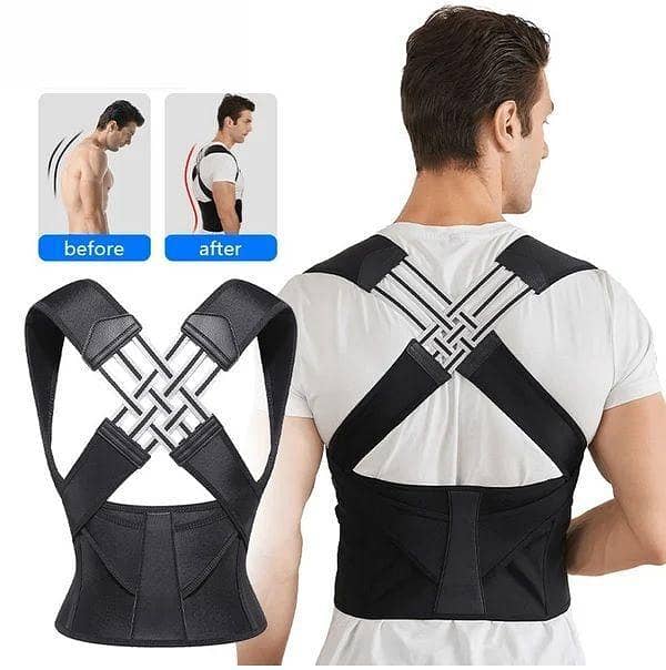 Smart Posture Corrector Belt for Back and Shoulder Support – Adjustable, Lightweight, Unisex