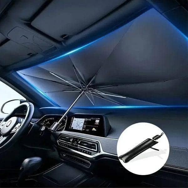 Foldable Windshield Umbrella Sunshade for Cars | UV Protection and Heat Reduction