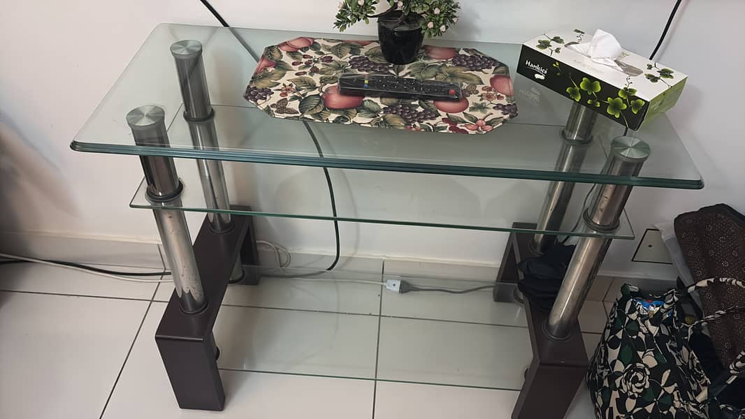 Glass console table 0