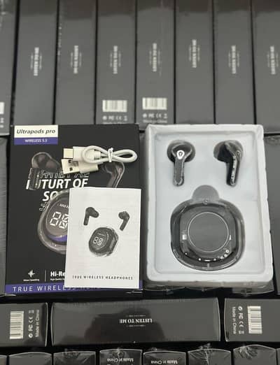 crystal display wireless Bluetooth earbuds transparent  design