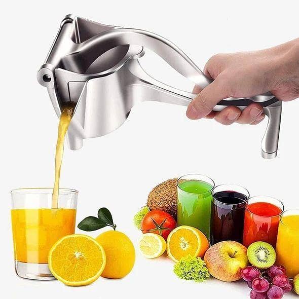 Manual Alloy Fruit Juicer Press – Lemon Squeezer for Home Use (Stainless Steel)