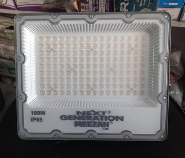 Meezan Lite 100W LED Flood Light IP65 Daylight – Super Bright with 1 Year Warranty