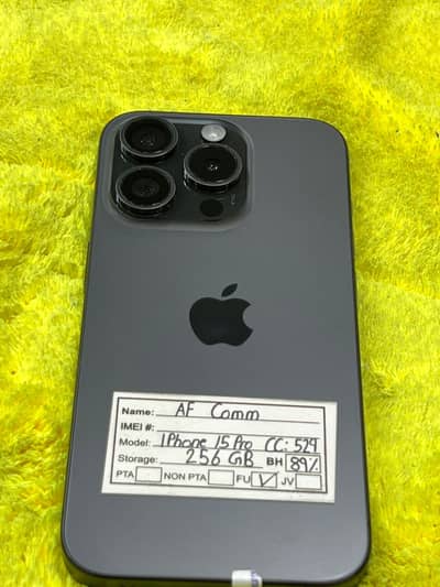 iPhone 15 Pro 256GB | Factory Unlocked | Dual eSIM | BH 89% |