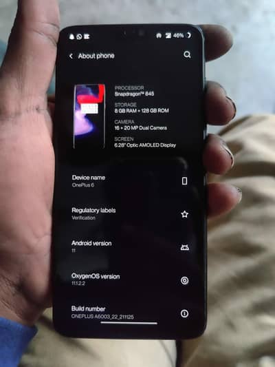 oneplus 6 128 GB memory 8GB RAM Snapdragon 845
