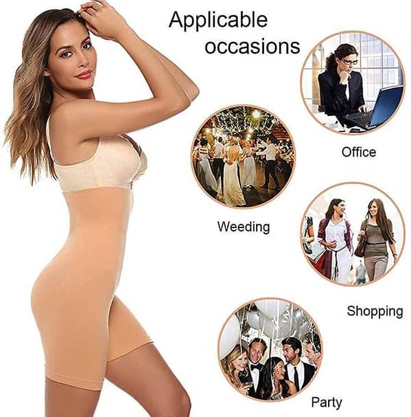 Lanina Slim n Lift Lower Body Shaper for Women – High-Waist Beige Shapewear