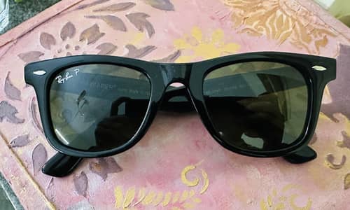 Salvatore Ferragamo, RayBan Wayfarer, and fila original sunglasses