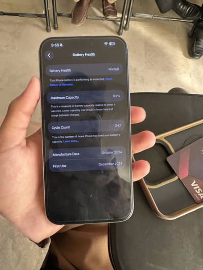 16 pro max  10/10 89 health white