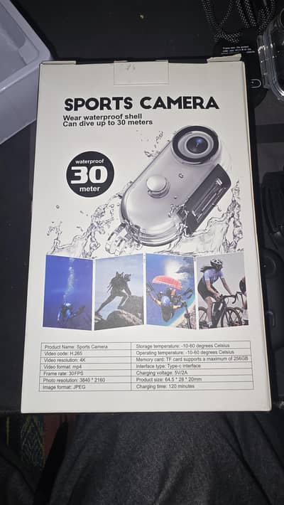 SPORTS CAMERA 4K WiFi H. 265
