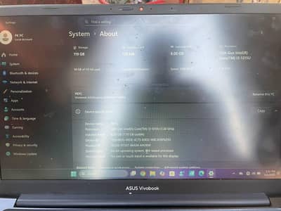 Asus VivoBook i3-1215U 12th gen