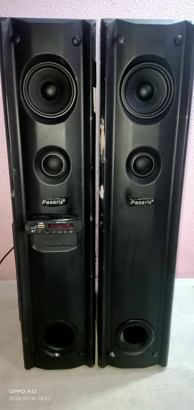 8" woofer 4" speaker n dome teeter original not repair