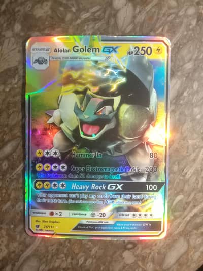 legendary Pokemon card golem